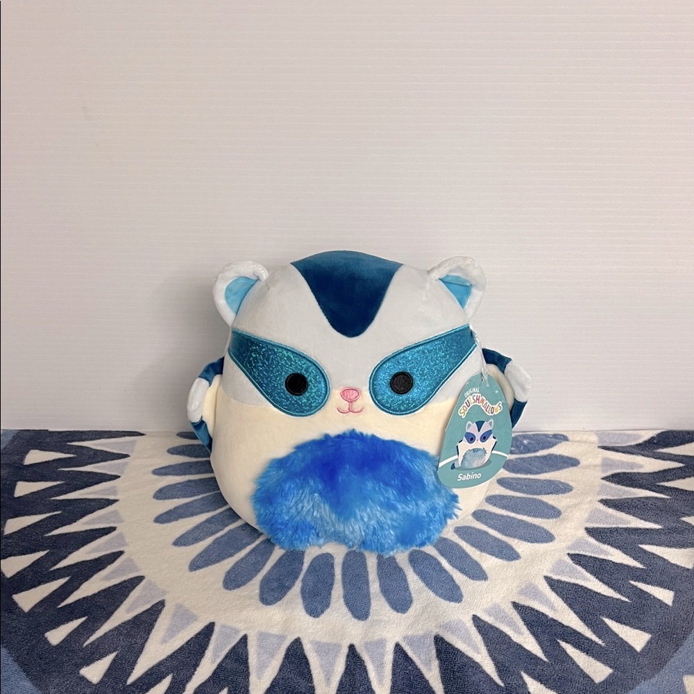 Plush Blue and White Flying Squirrel
